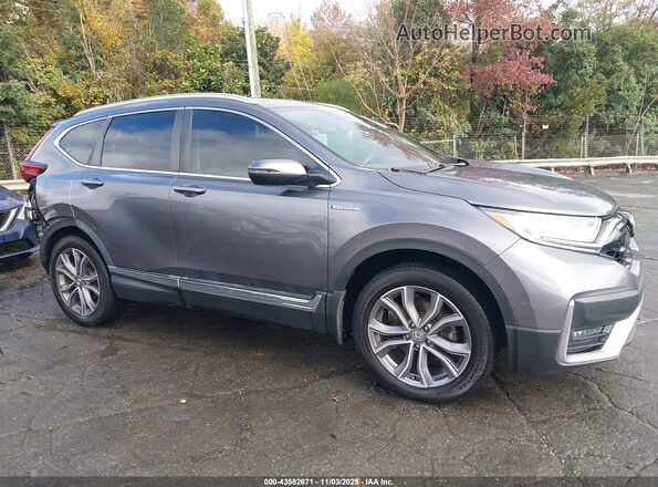 7FART6H91ME012352 2021 HONDA CR-V HYBRID Gray Widok wnętrza 360 stopni