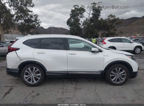 7FART6H96LE014922 2020 HONDA CR-V HYBRID White Widok zestawu wskaźników