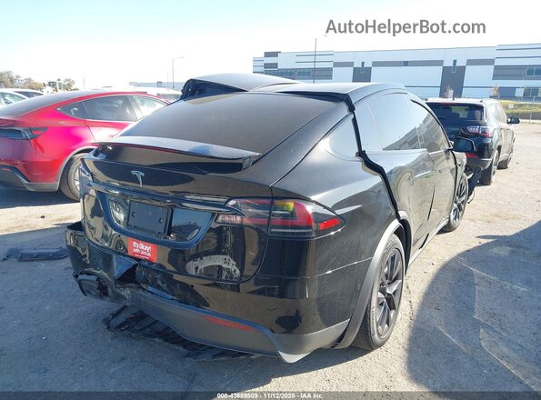 7SAXCAE52NF345378 2022 TESLA MODEL X Черный Задняя правая четверть