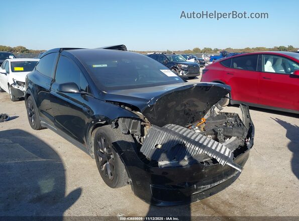 7SAXCAE52NF345378 2022 TESLA MODEL X Черный Передняя правая четверть