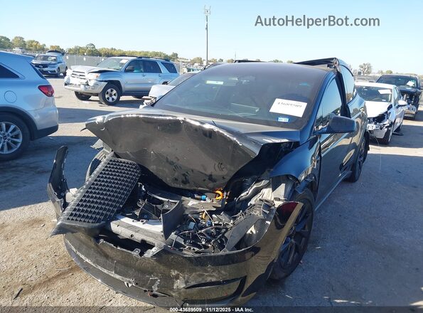 7SAXCAE52NF345378 2022 TESLA MODEL X Черный Передняя левая четверть