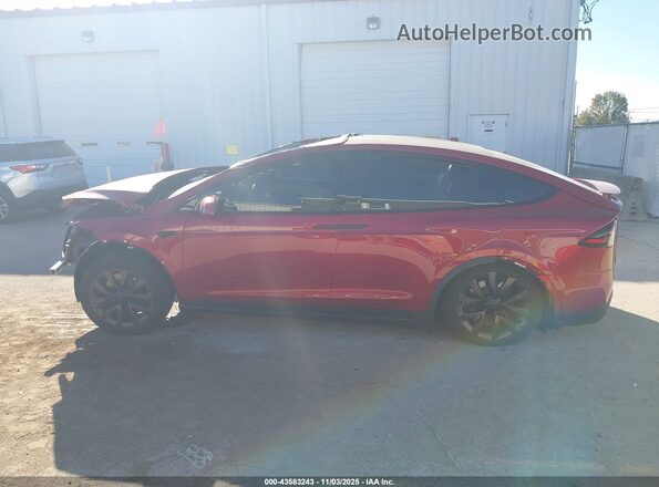7SAXCBE53SF464400 2025 TESLA MODEL X Red Vista interior trasera