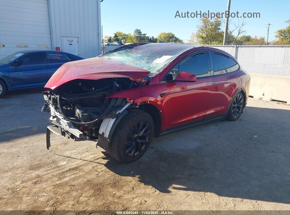 7SAXCBE53SF464400 2025 TESLA MODEL X Red Vista tres cuartos delantera izquierda