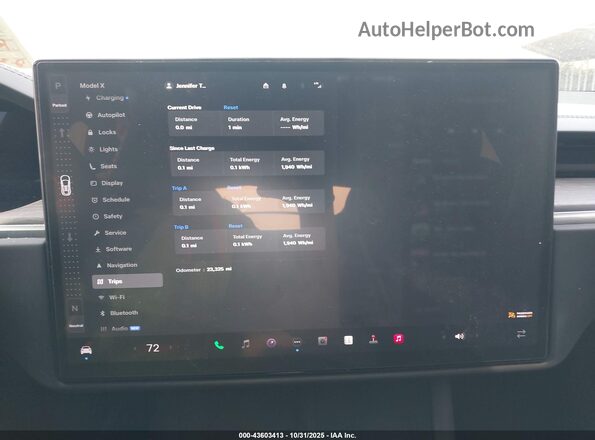 7SAXCBE57RF436447 2024 TESLA MODEL X Черный Вид задних сидений