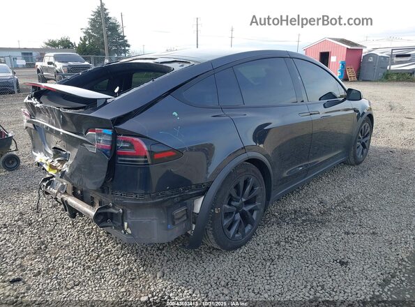7SAXCBE57RF436447 2024 TESLA MODEL X Черный Задняя правая четверть