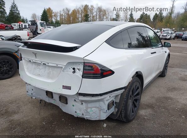 7SAXCBE62NF336596 2022 TESLA MODEL X Белый Задняя правая четверть