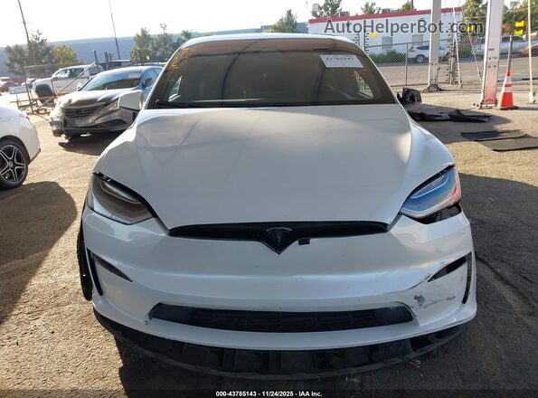 7SAXCBE63NF339183 2022 TESLA MODEL X White Вид панелі приладів