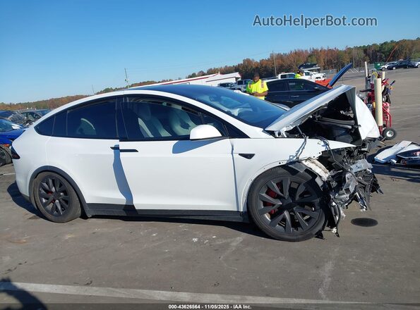 7SAXCBE66PF428863 2023 TESLA MODEL X White Вид задньої частини салону