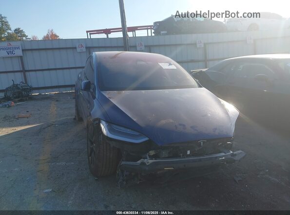 7SAXCBE67NF331474 2022 TESLA MODEL X Blue Delantero derecho