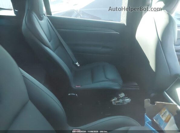 7SAXCBE67NF331474 2022 TESLA MODEL X Blue Vista de la etiqueta del VIN