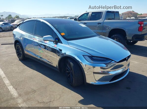 7SAXCBE68NF331760 2022 TESLA MODEL X Белый Передняя правая четверть