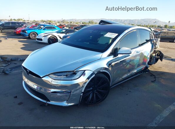 7SAXCBE68NF331760 2022 TESLA MODEL X Белый Передняя левая четверть