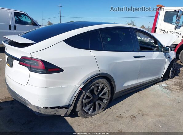 7SAXCDE55NF339480 2022 TESLA MODEL X Белый Задняя правая четверть