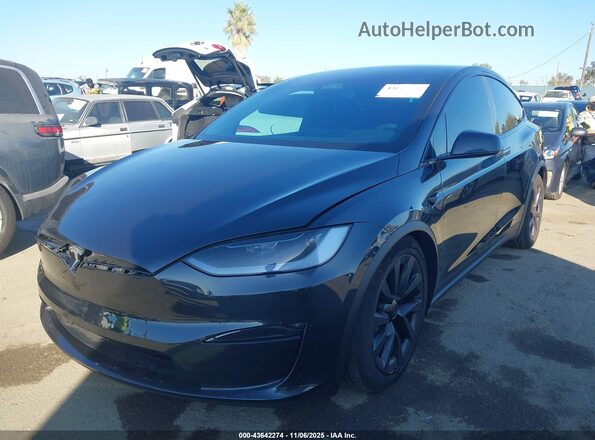 7SAXCDE55RF458622 2024 TESLA MODEL X Черный Передняя левая четверть