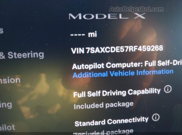 7SAXCDE57RF459268 2024 TESLA MODEL X Черный 