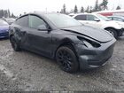 2022 Tesla Model Y Long Range Dual Motor All-wheel Drive Gray vin: 7SAYGAEE1NF556192