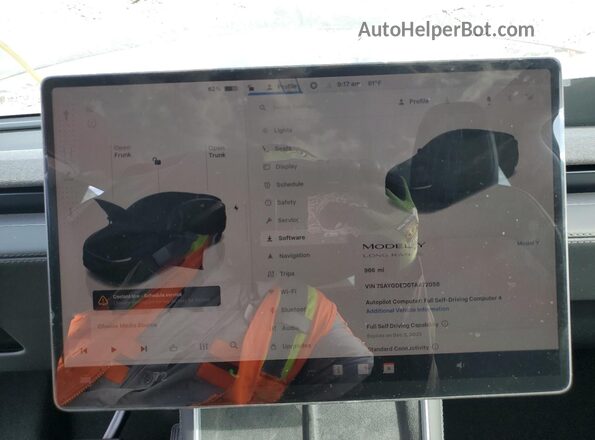 7SAYGDED0TA472058 2026 TESLA MODEL Charcoal Սարքավորումների վահանակի տեսք