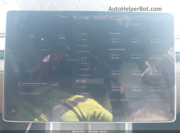 7SAYGDED2TA446609 2026 TESLA MODEL Y Black Widok tylnych siedzeń