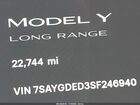 2025 Tesla Model Y Long Range Dual Motor Rear-wheel Drive Черный vin: 7SAYGDED3SF246940