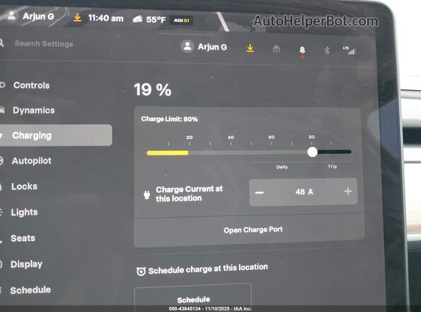 7SAYGDED3SF246940 2025 TESLA MODEL Y Черный 