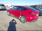 2022 Tesla Model Y Long Range Dual Motor All-wheel Drive Red vin: 7SAYGDEE0NF391625