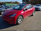 2022 Tesla Model Y Long Range Dual Motor All-wheel Drive Red vin: 7SAYGDEE0NF391625