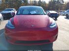 2022 Tesla Model Y Long Range Dual Motor All-wheel Drive Red vin: 7SAYGDEE0NF391625