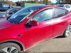 2022 Tesla Model Y Long Range Dual Motor All-wheel Drive Red vin: 7SAYGDEE0NF391625