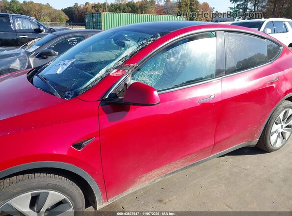 7SAYGDEE0NF391625 2022 TESLA MODEL Y Red წინა ხედი