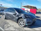 2024 Tesla Model Y Long Range Dual Motor All-wheel Drive Gray vin: 7SAYGDEE0RA216715
