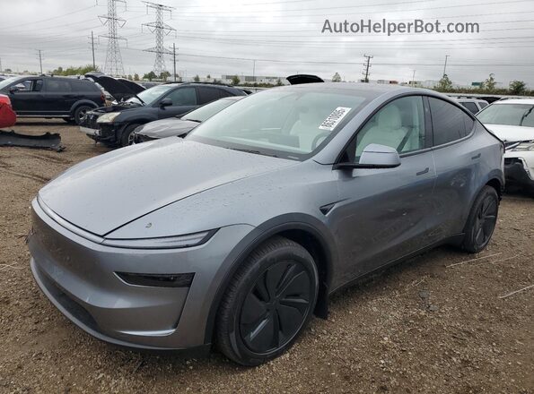 7SAYGDEE0TA464597 2026 TESLA MODEL Gray Առջևի ձախ երեք քառորդ տեսարան