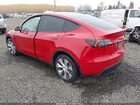2022 Tesla Model Y Long Range Dual Motor All-wheel Drive Red vin: 7SAYGDEE3NF461831
