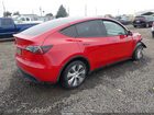 2022 Tesla Model Y Long Range Dual Motor All-wheel Drive Red vin: 7SAYGDEE3NF461831