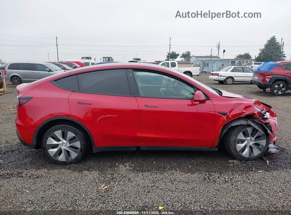 7SAYGDEE3NF461831 2022 TESLA MODEL Y Red Widok zestawu wskaźników