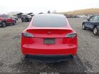 2022 Tesla Model Y Long Range Dual Motor All-wheel Drive Red vin: 7SAYGDEE3NF461831