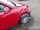 2022 Tesla Model Y Long Range Dual Motor All-wheel Drive Red vin: 7SAYGDEE3NF461831