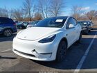 2025 Tesla Model Y Long Range Dual Motor All-wheel Drive White vin: 7SAYGDEE3SF223490
