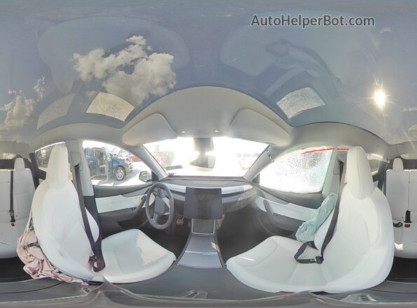 7SAYGDEE5TA406677 2026 TESLA MODEL White Widok naklejki z numerem VIN