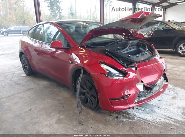 7SAYGDEE6SF237450 2025 TESLA MODEL Y Red Przód prawy