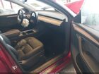2025 Tesla Model Y Long Range Dual Motor All-wheel Drive Red vin: 7SAYGDEE6SF237450