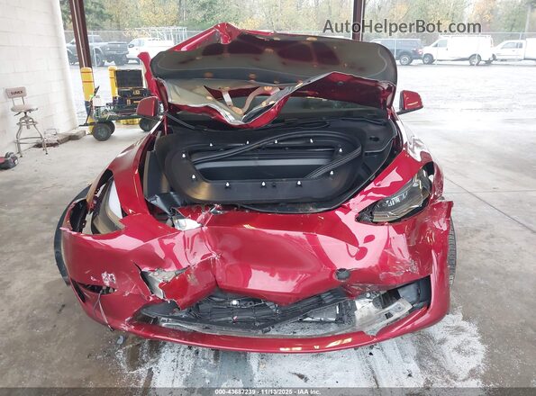 7SAYGDEE6SF237450 2025 TESLA MODEL Y Red Widok z przodu