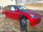 2024 Tesla Model Y Long Range Dual Motor All-wheel Drive Red vin: 7SAYGDEE7RA260808