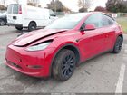 2022 Tesla Model Y Long Range Dual Motor All-wheel Drive Red vin: 7SAYGDEE8NF310077