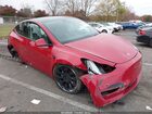 2022 Tesla Model Y Long Range Dual Motor All-wheel Drive Red vin: 7SAYGDEE8NF310077
