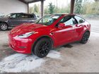2022 Tesla Model Y Long Range Dual Motor All-wheel Drive Red vin: 7SAYGDEE8NF479998