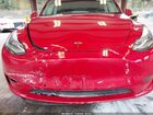 2022 Tesla Model Y Long Range Dual Motor All-wheel Drive Red vin: 7SAYGDEE8NF479998