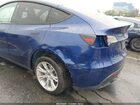2022 Tesla Model Y Long Range Dual Motor All-wheel Drive Blue vin: 7SAYGDEE8NF504463