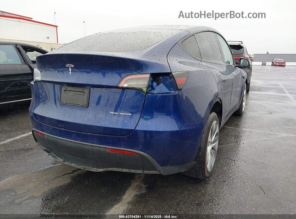7SAYGDEE8NF504463 2022 TESLA MODEL Y Blue Tył prawy