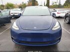 2022 Tesla Model Y Long Range Dual Motor All-wheel Drive Blue vin: 7SAYGDEE8NF504463