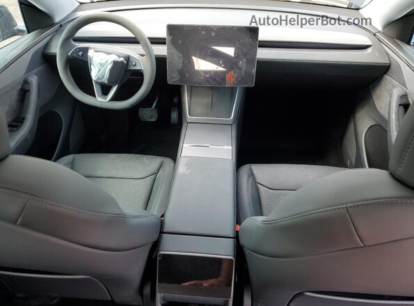 7SAYGDEE8TF334120 2026 TESLA MODEL Charcoal Առջևի վահանակի տեսք
